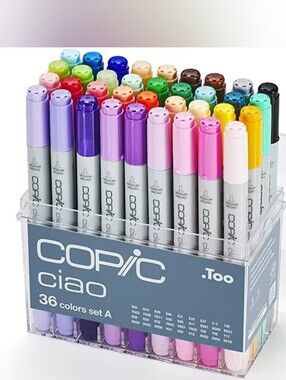 COPIC Ciao 36 Dual Brush Alcohol Marker Set